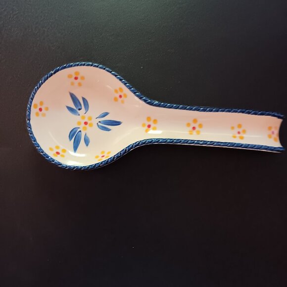 Temptation's Old World Blue Spoon Rest - Picture 1 of 6